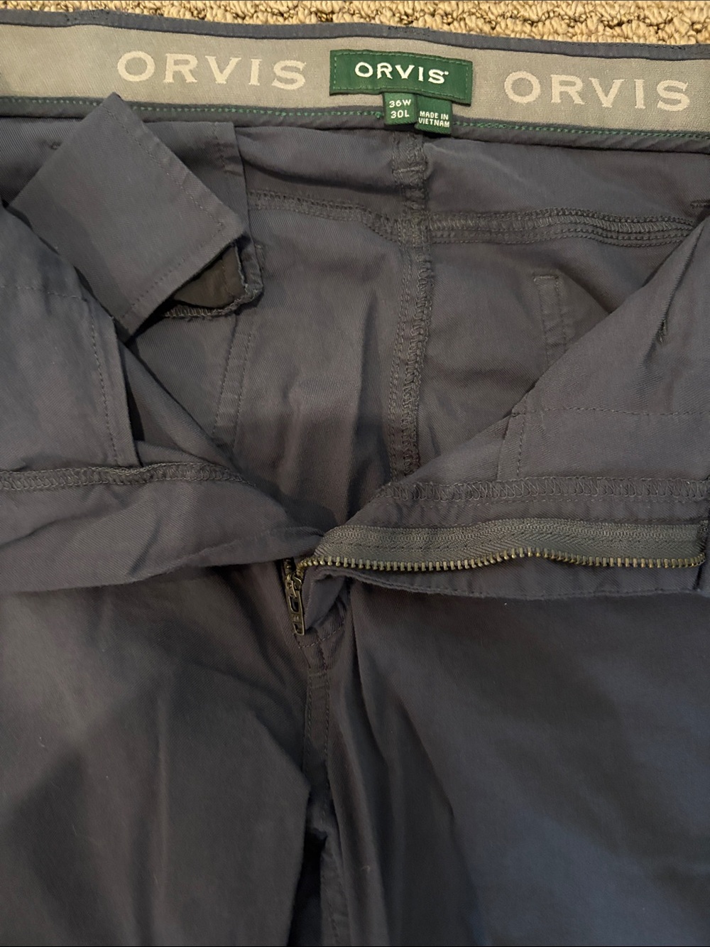 Orvis Men's Dark Grey Chinos - Classic Performance Pants